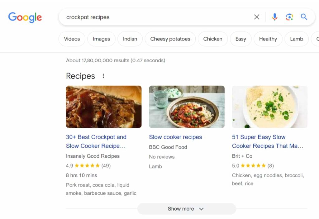 crockpot recipes Google Search